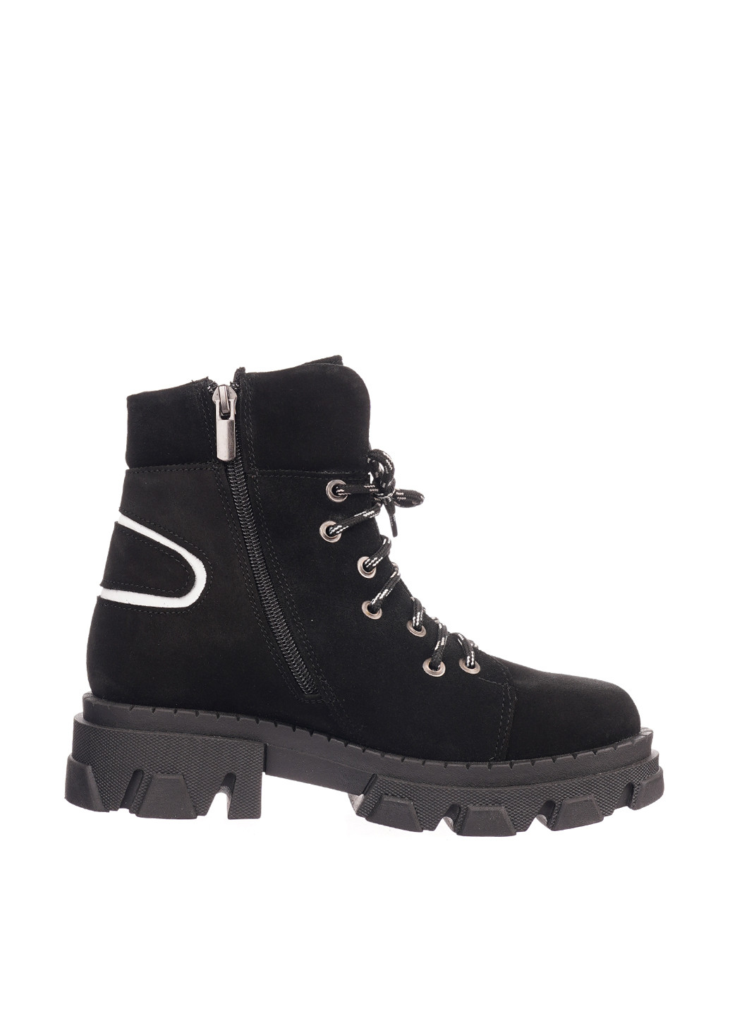 Зимние ботинки No Brand на тракторной подошве, со шнуровкой из натуральной замши