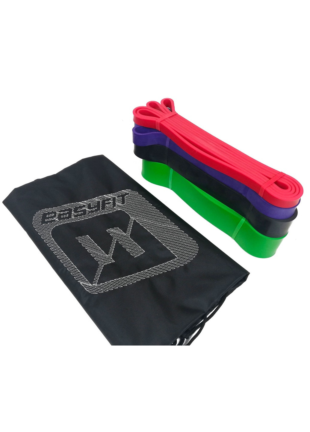 Резиновые петли 2-65 кг (набор из 4 шт для фитнеса, подтягиваний, резина тренировочная для турника, резинка-эспандер) EasyFit (241214920)