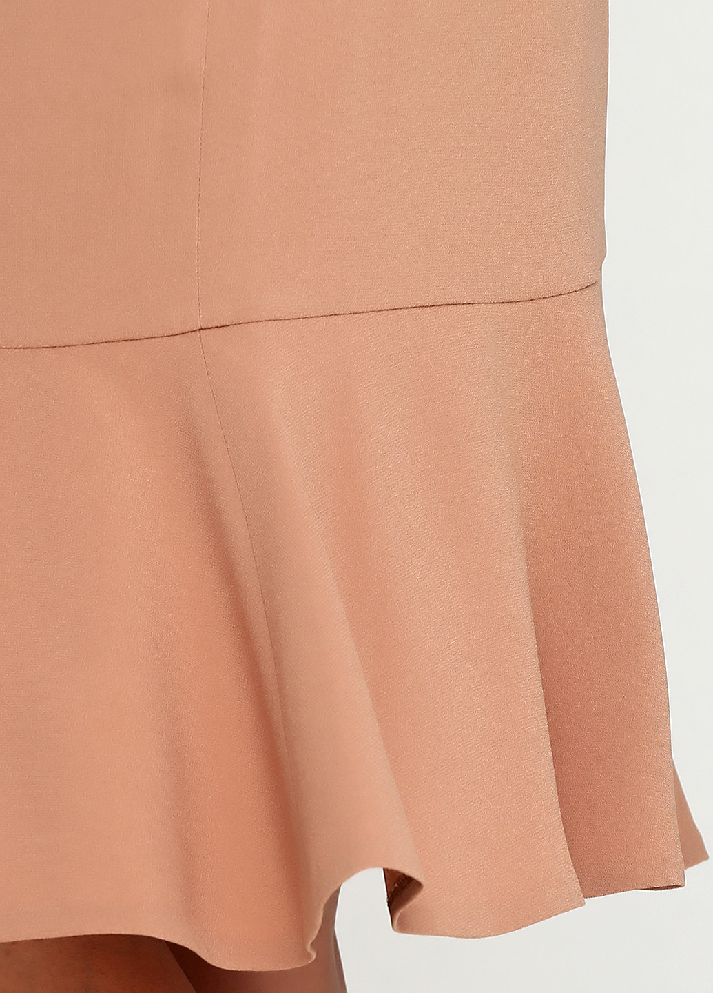 Бежевая кэжуал однотонная юбка DKNY клешированная