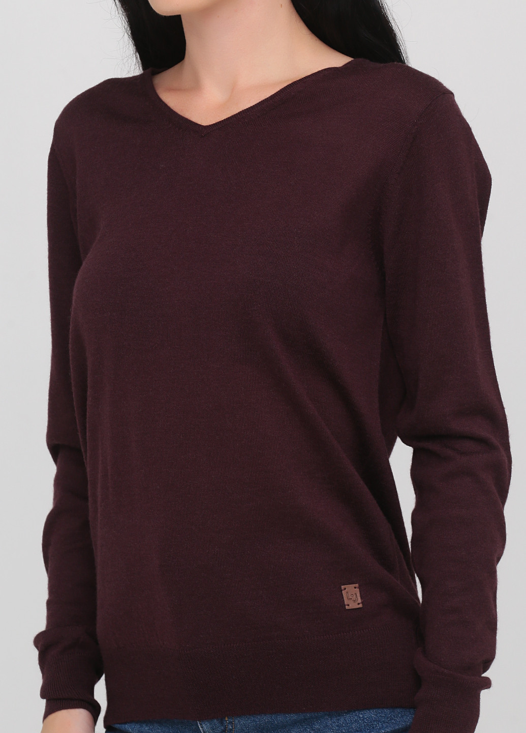Темно-бордовий демісезонний светр пуловер Liu Jo