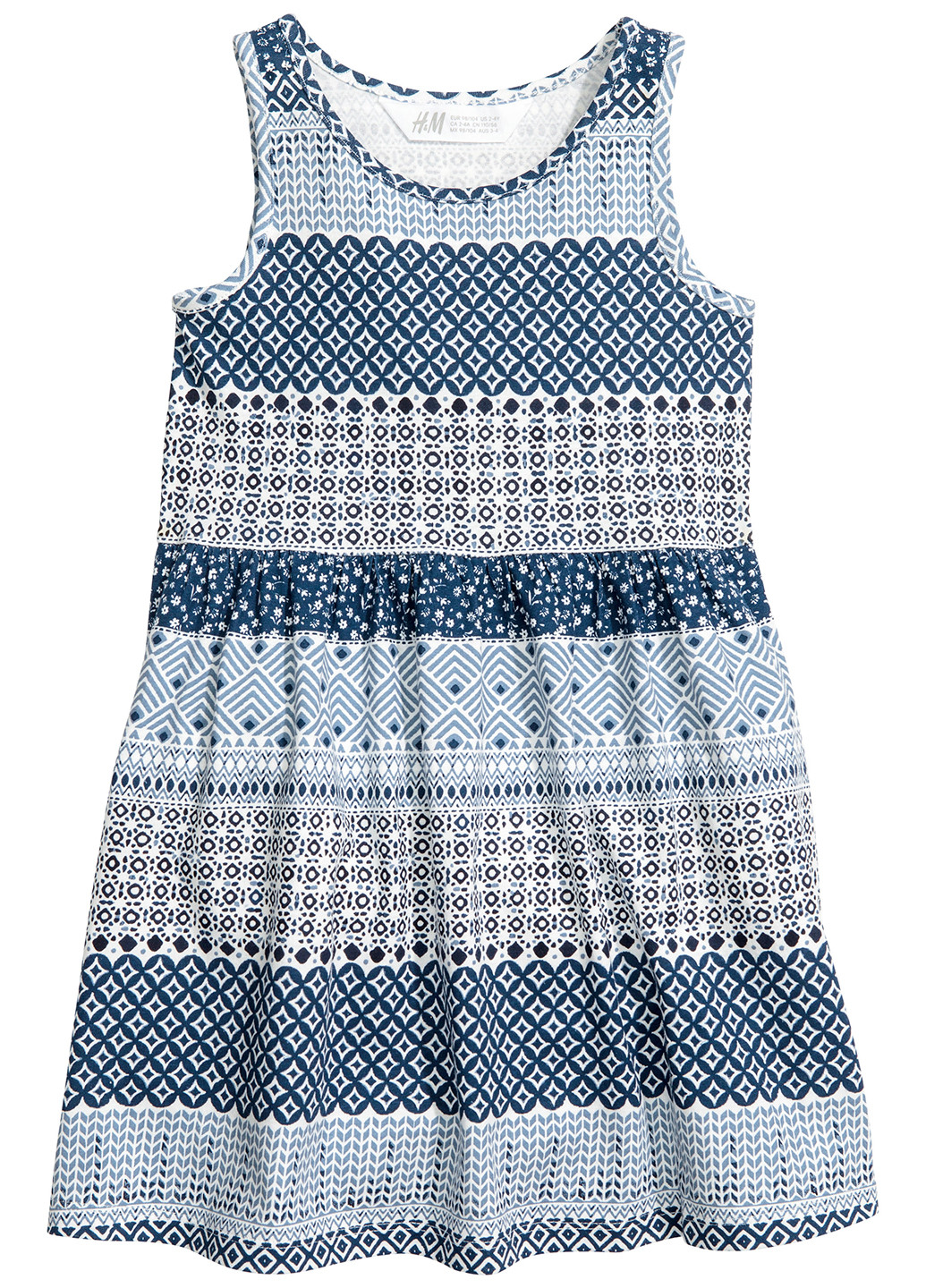 Комбинированное платье H&M (170621551)