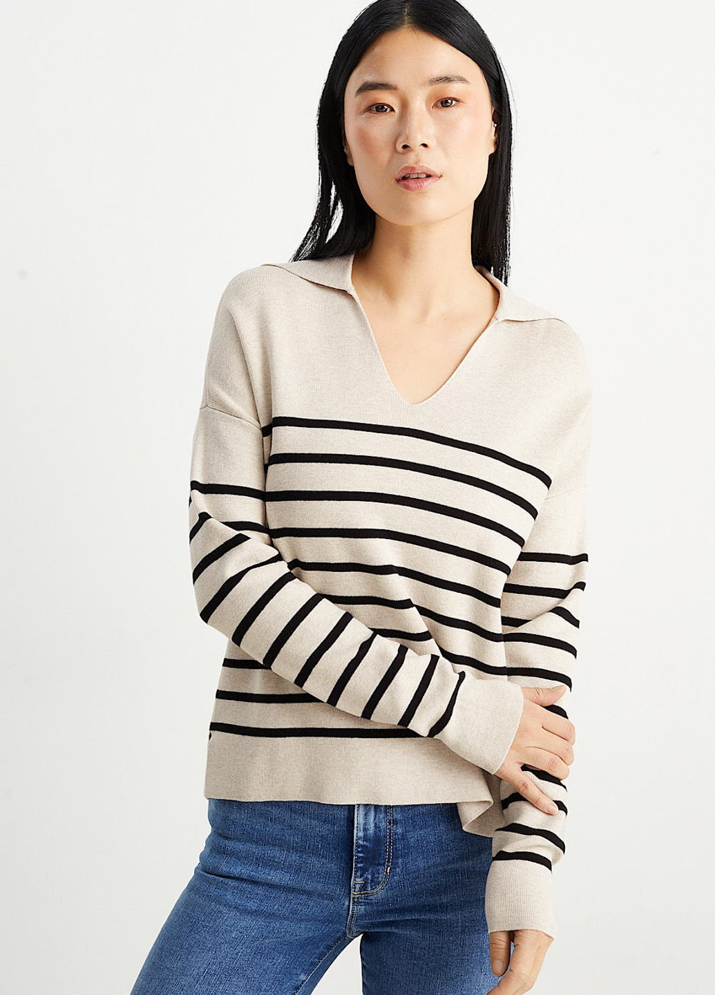 Бежевий демісезонний пуловер пуловер C&A