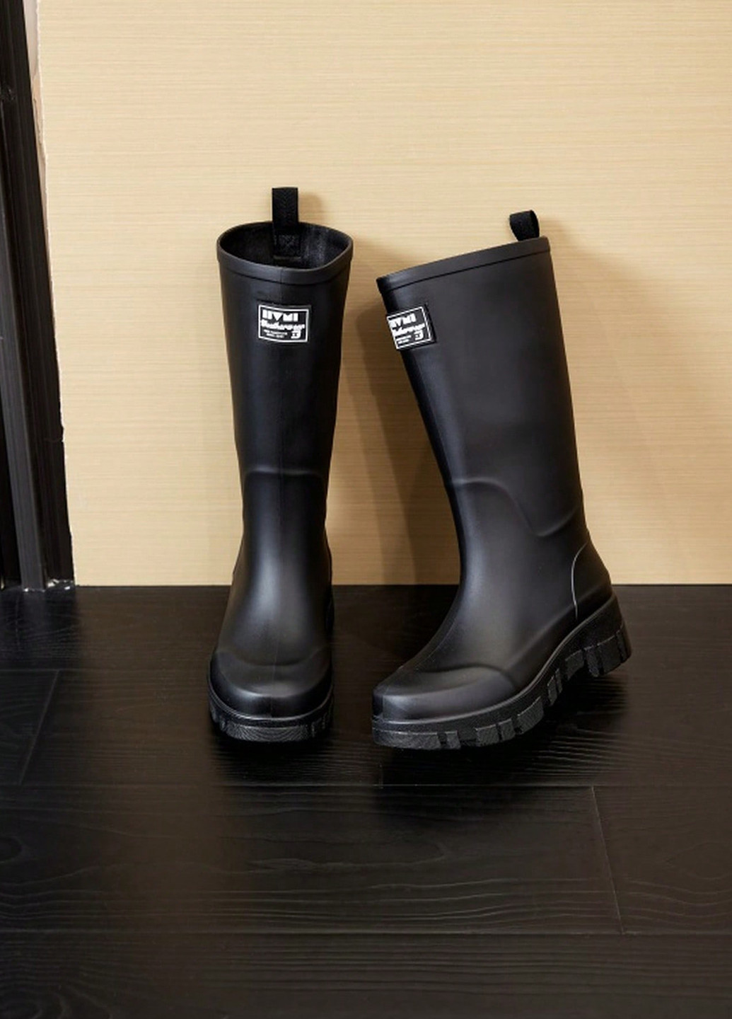 Черные резиновые сапоги SHEIN