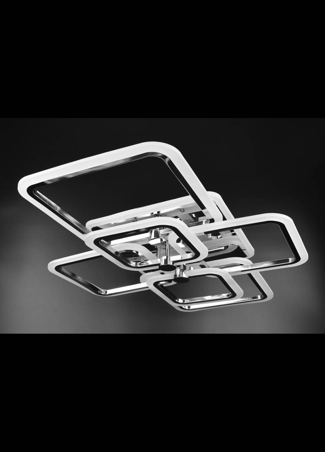 Люстра стельова LED з пультом A2503 / 2 + 2 + 2-RGB-ch Хром 12х59х80 см. Handmade (234540000)