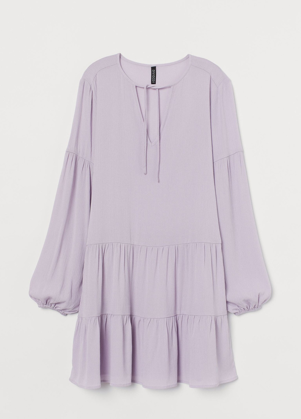 Сиреневое кэжуал платье H&M однотонное