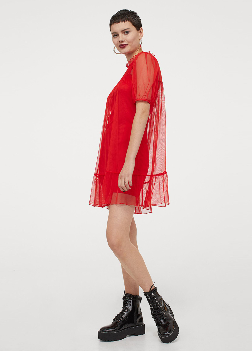 Червона кежуал плаття, сукня H&M однотонна