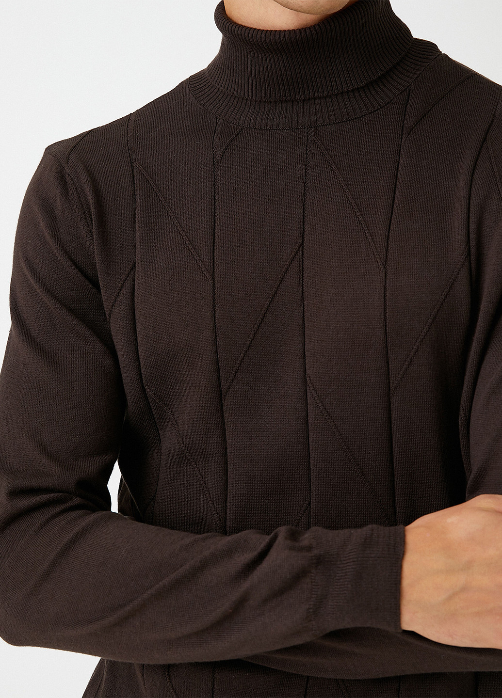 Темно-коричневый демисезонный свитер KOTON