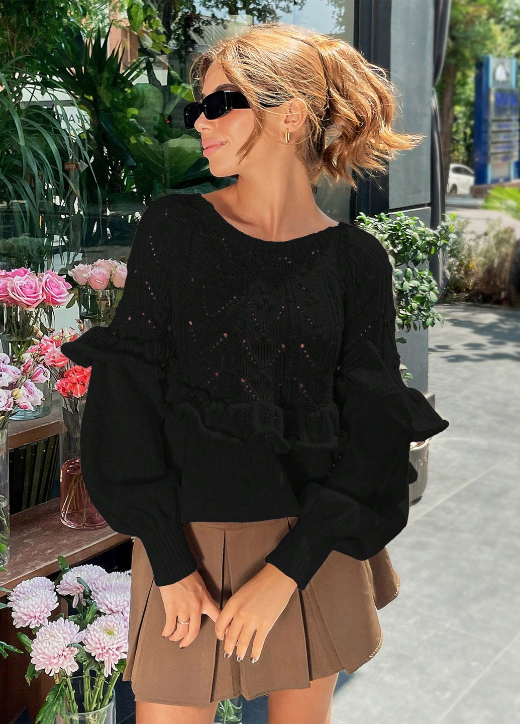 Чорний демісезонний джемпер джемпер SHEIN