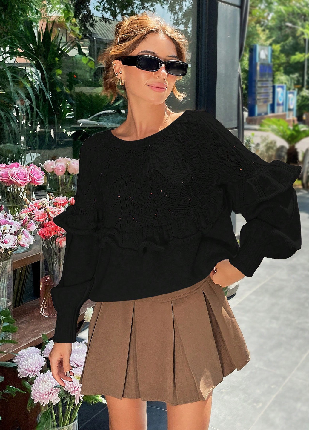 Чорний демісезонний джемпер джемпер SHEIN