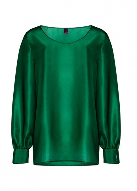 Зеленая демисезонная блуза LKcostume