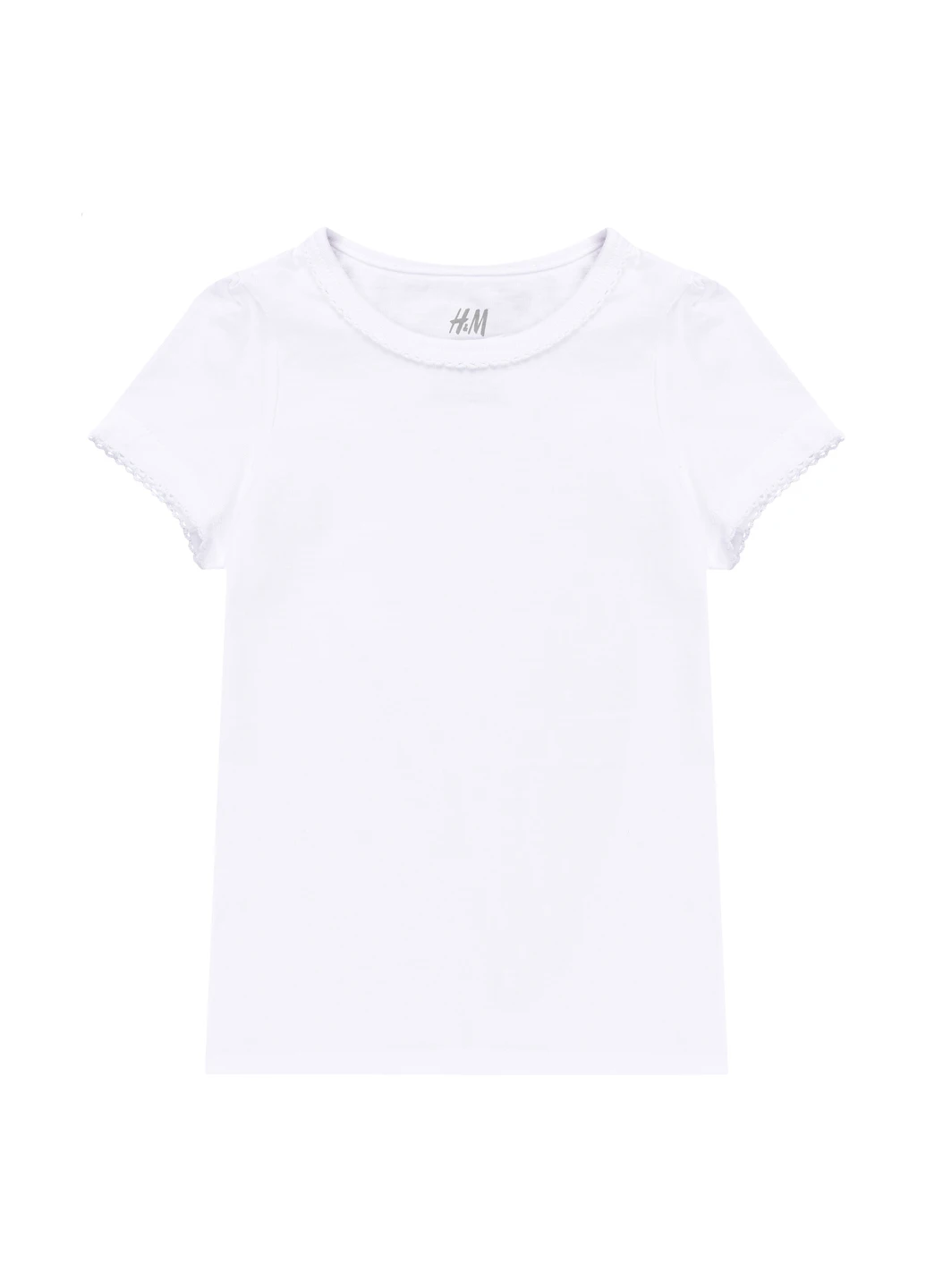 Белая летняя футболка H&M