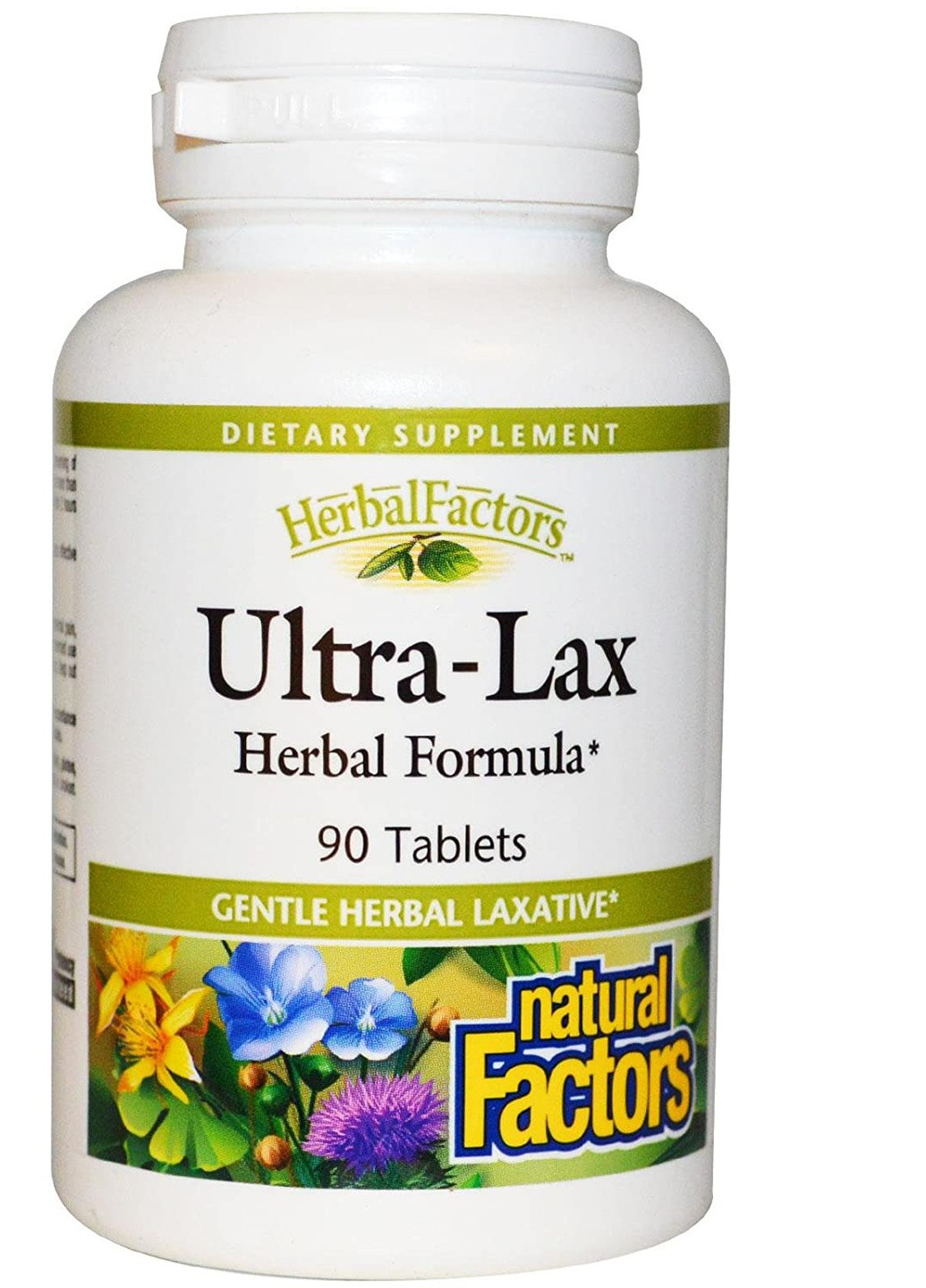 Трав'яна формула Ultra-Lax, Herbal Formula, 90 Tablets Natural Factors (256030033)
