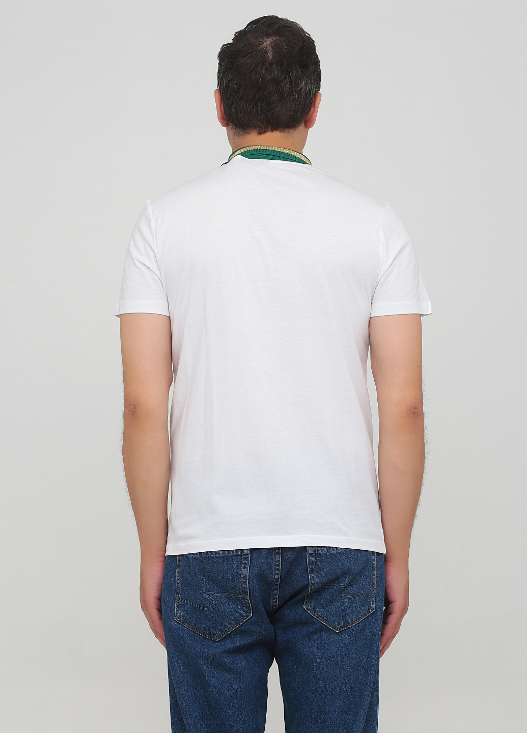 Белая футболка-поло для мужчин Asos однотонная