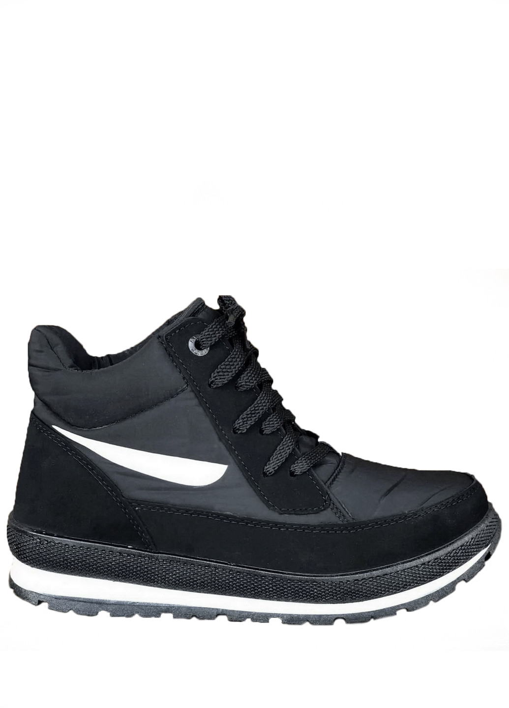 Зимние ботинки женские зимние черные (1283509487) хайкеры Bromen из искусственного нубука, тканевые