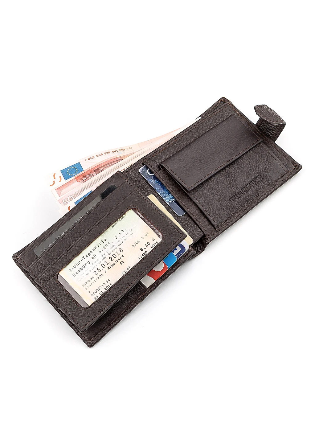 Мужской кожаный кошелек 12,5х10х3 см st leather (252126746)