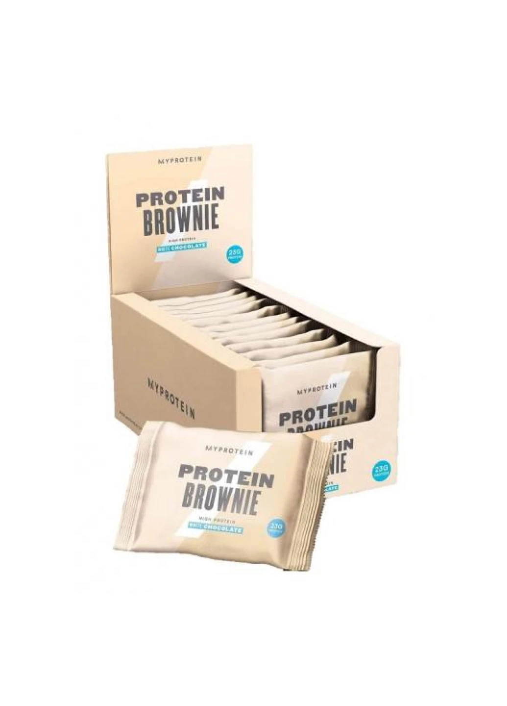 Protein Brownie 12x75g White Chocolate MYPROTEIN My Protein (252628320)