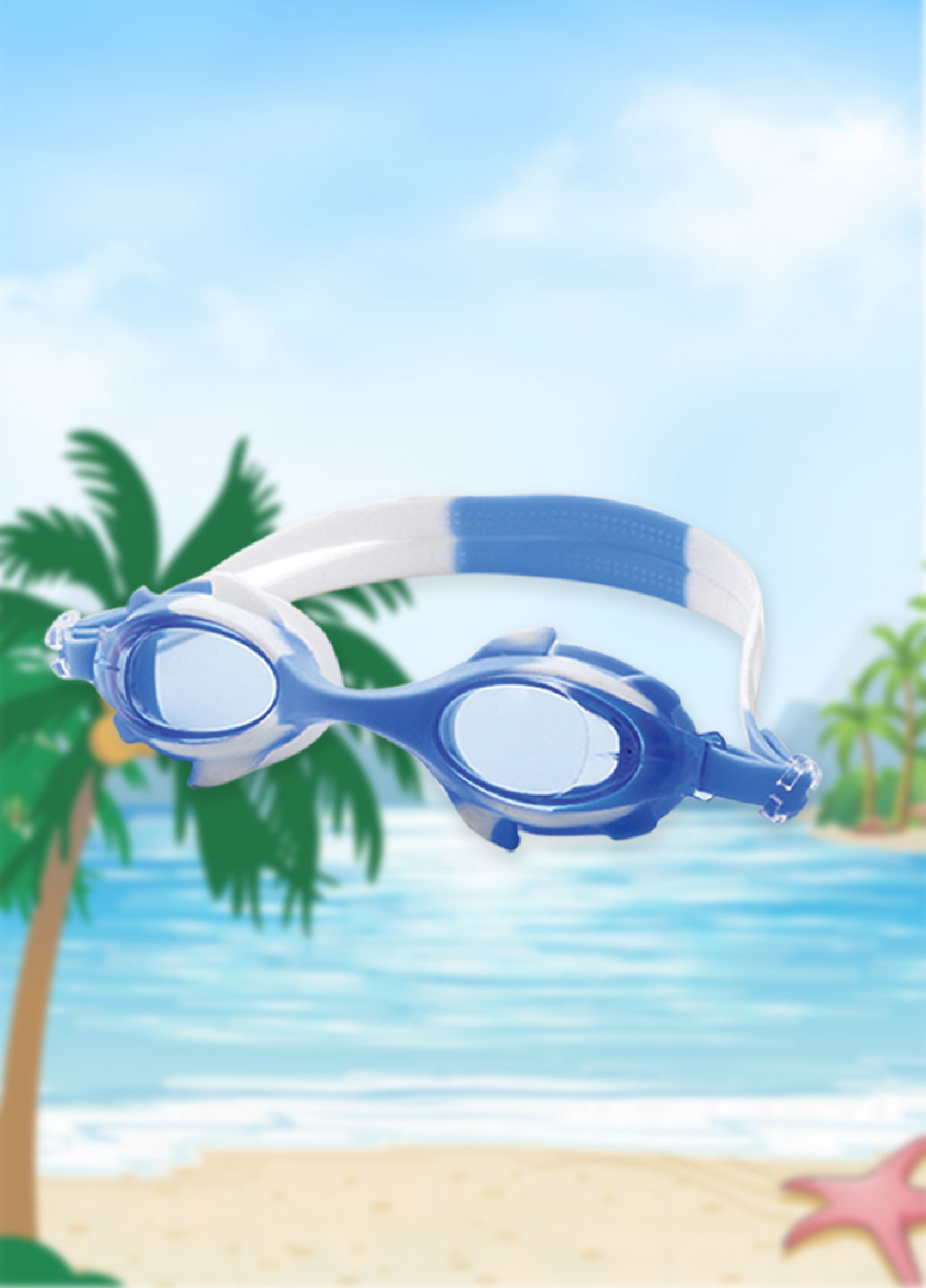 Окуляри для плавання дитячі, універсальні з Anti-туманним покриттям, Leacco No Brand (251886737)