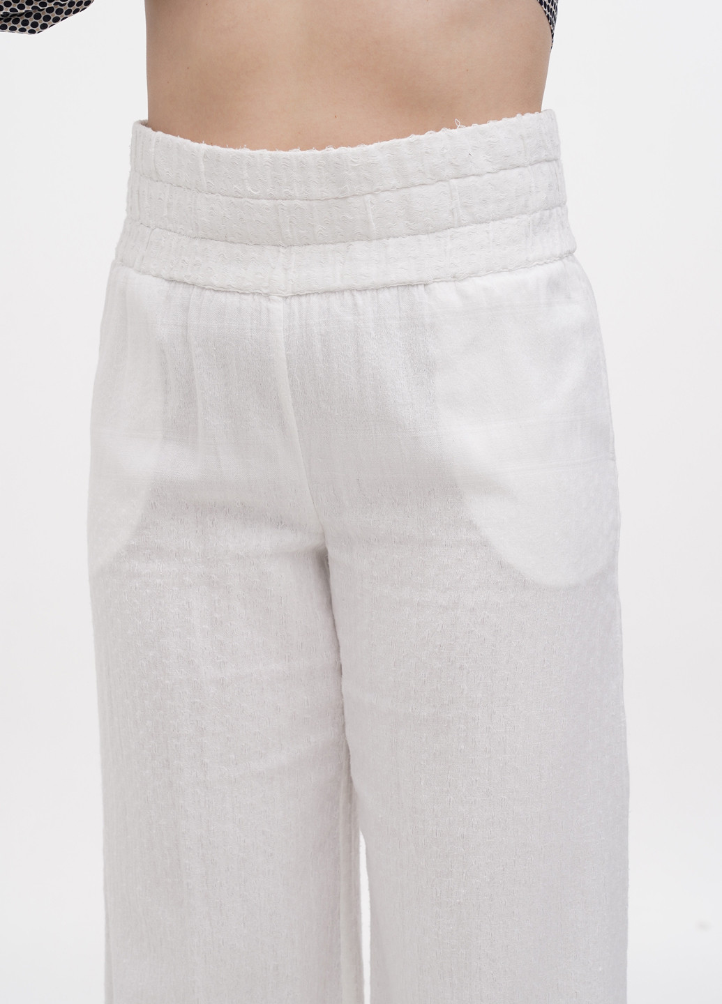 Белые кэжуал летние прямые брюки Copenhagen