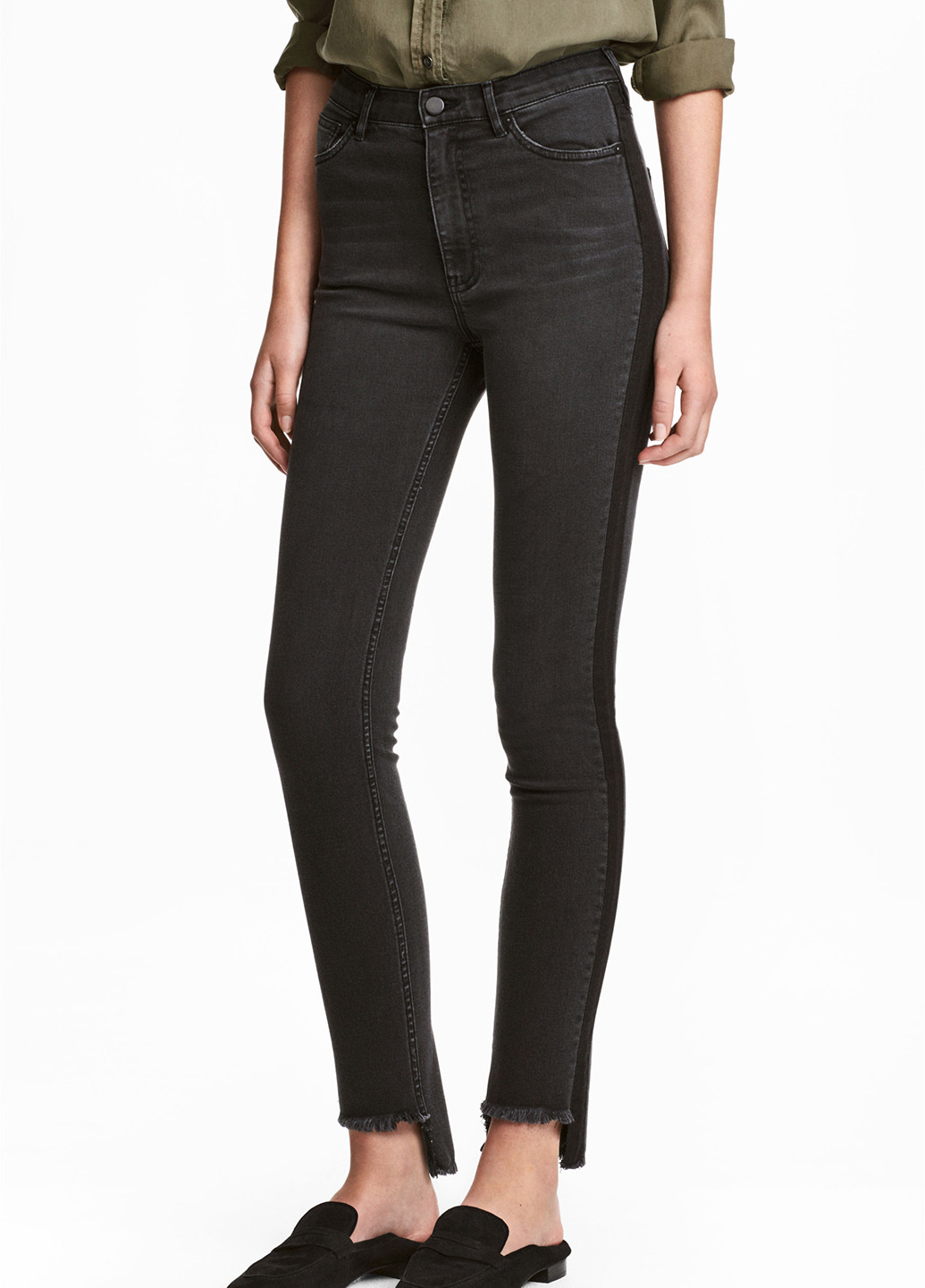 Джинси H&M завужені темно-сірі джинсові