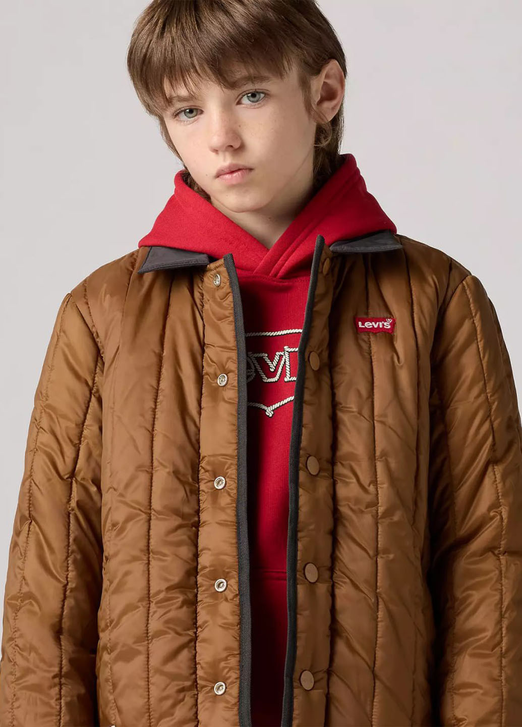 Черная демисезонная куртка двухсторонняя Levi's