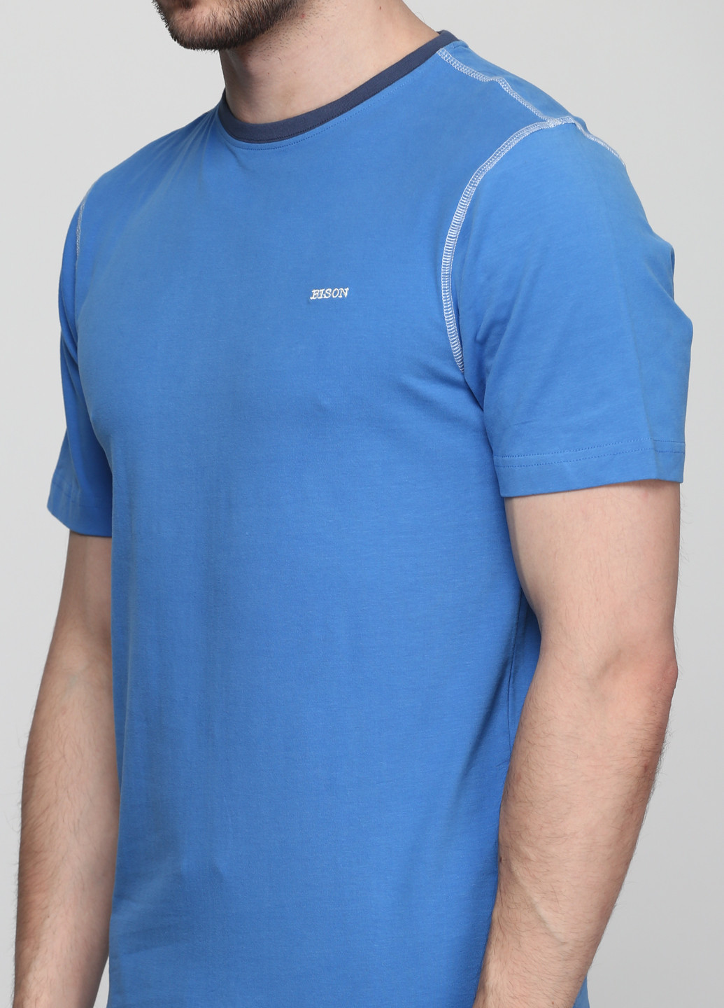 Синяя футболка Bison