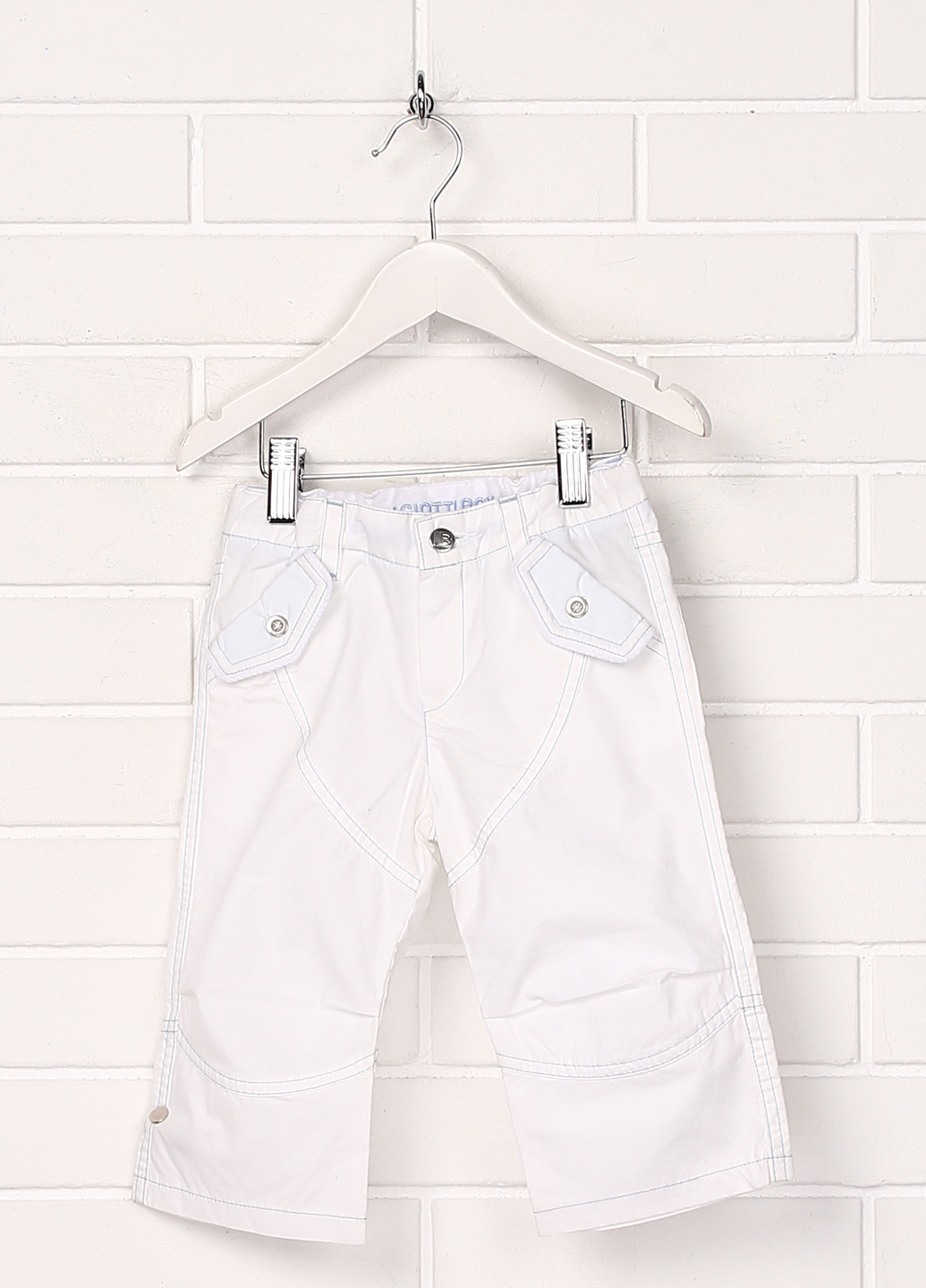 Белые кэжуал демисезонные брюки со средней талией Laura Biagiotti