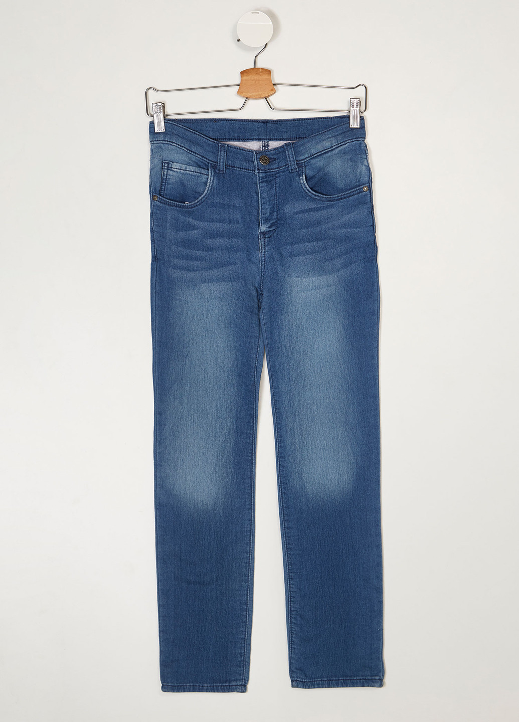 Штани DeFacto прямі світло блакитні джинсові