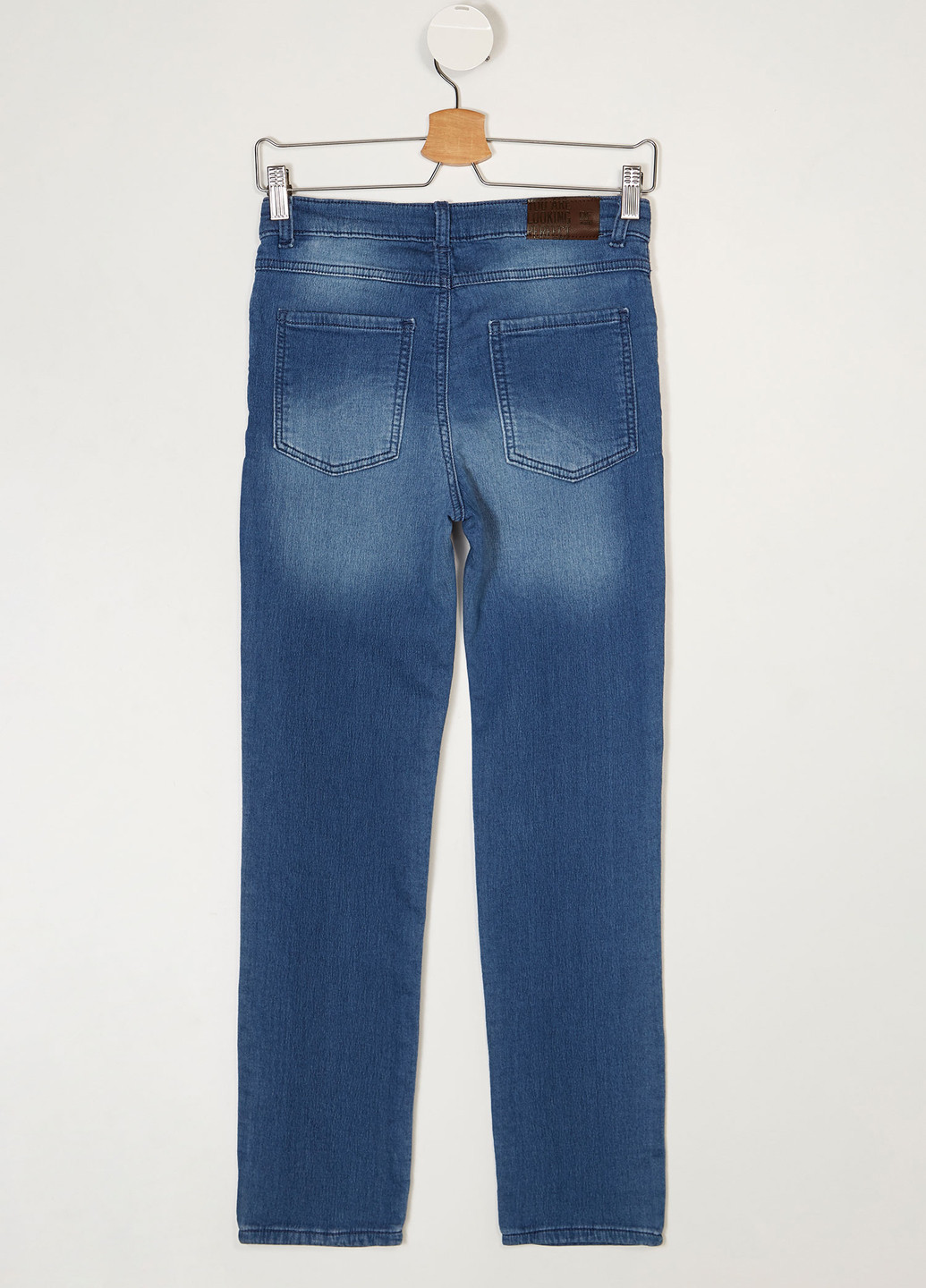 Штани DeFacto прямі світло блакитні джинсові
