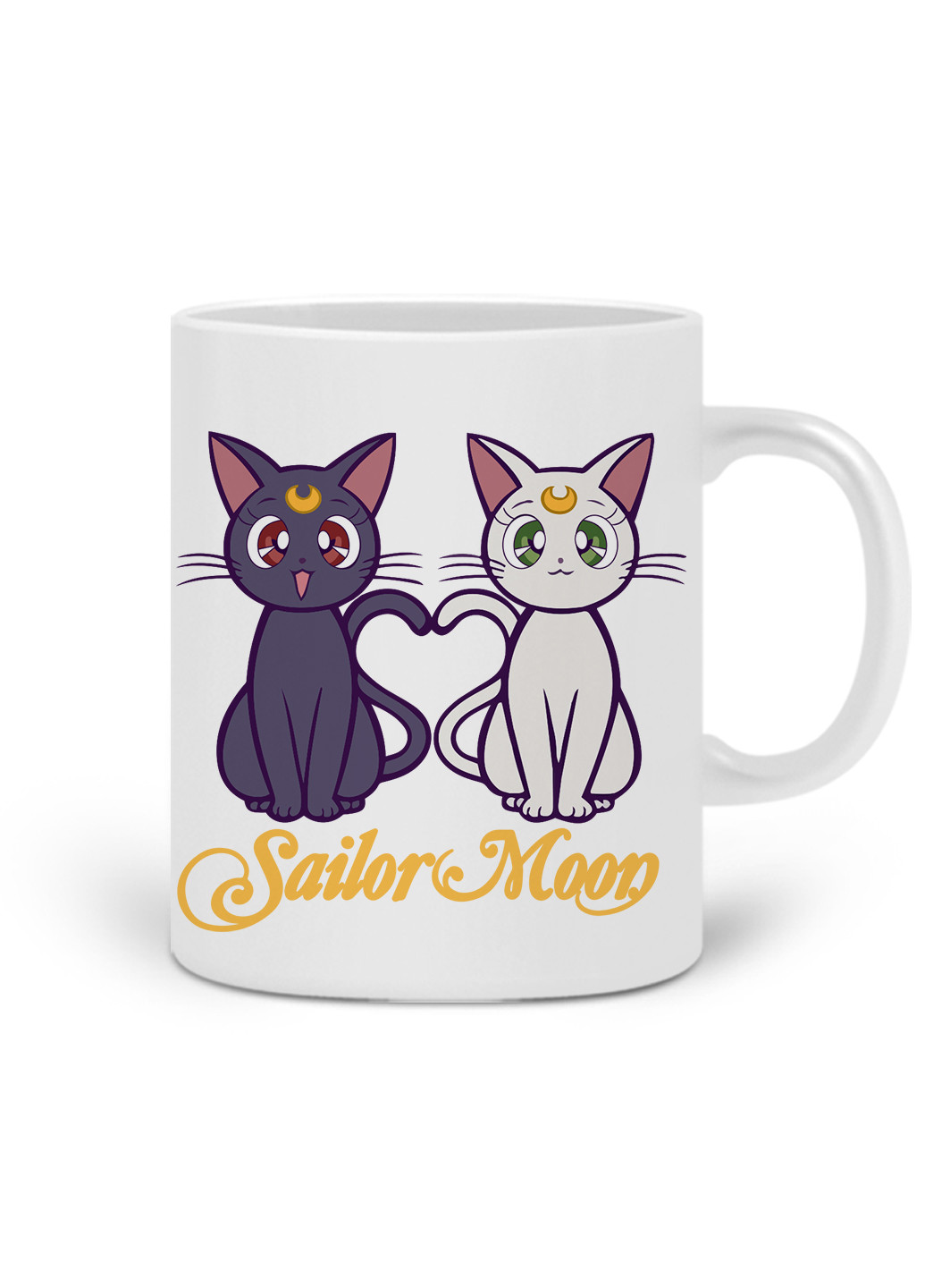 Кружка Місяць Кішки Сейлор Мун (anime Sailor Moon Cats) 330 мл горнятко керамічне (20259-2849) MobiPrint (221743180)