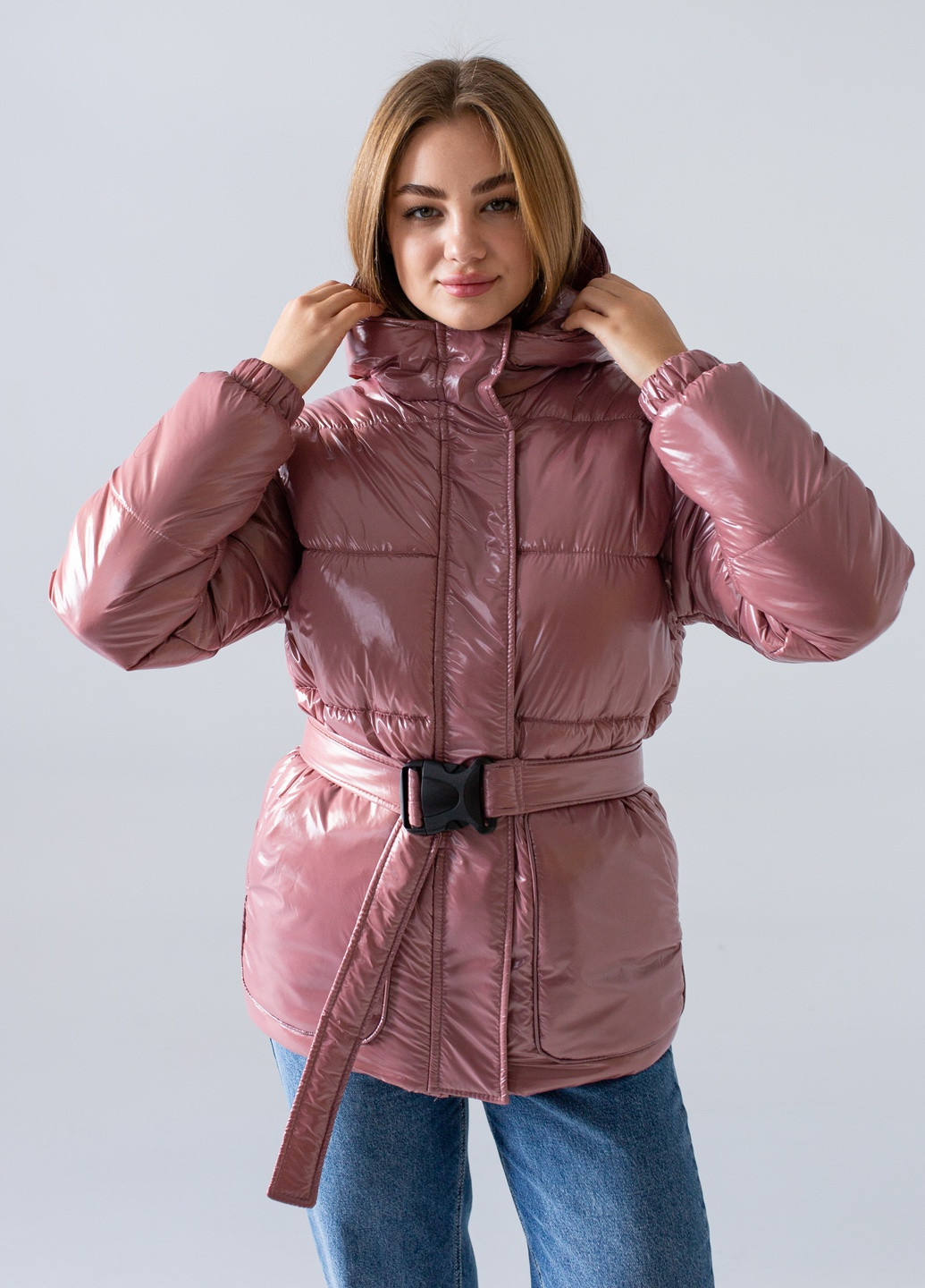 Бежева зимня жіноча зимова куртка "бетті" Uzeff