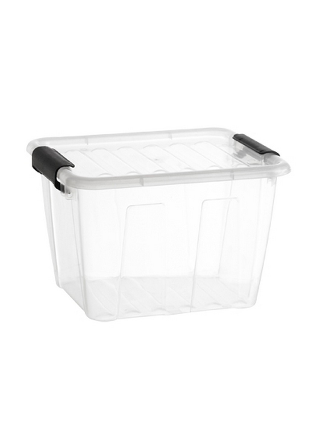 Емкость для хранения HOME BOX 3 л прозрачный с черным ( TEA-2234) Plast Team (217310086)