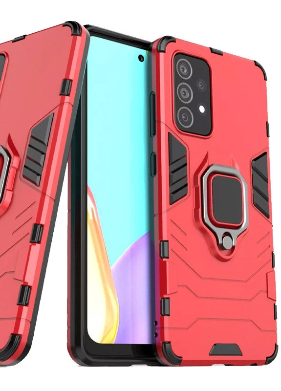 Ударостійкий чохол Transformer Ring for Magnet для Samsung Galaxy A72 4G / A72 5G Червоний / Dante Red (is_00000043172_1) Epik (238479779)