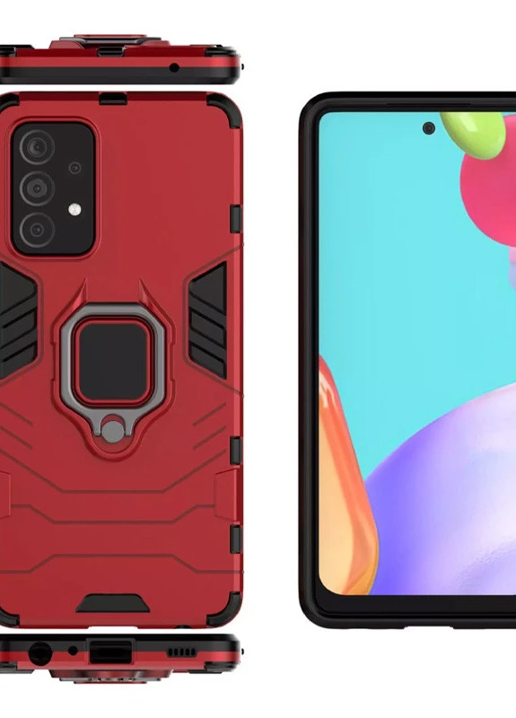 Ударостійкий чохол Transformer Ring for Magnet для Samsung Galaxy A72 4G / A72 5G Червоний / Dante Red (is_00000043172_1) Epik (238479779)