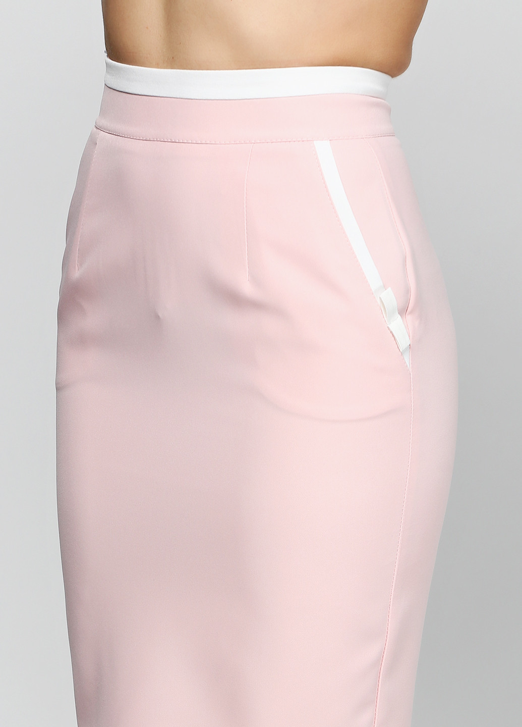 Розовая кэжуал однотонная юбка ZUBRYTSKAYA мини