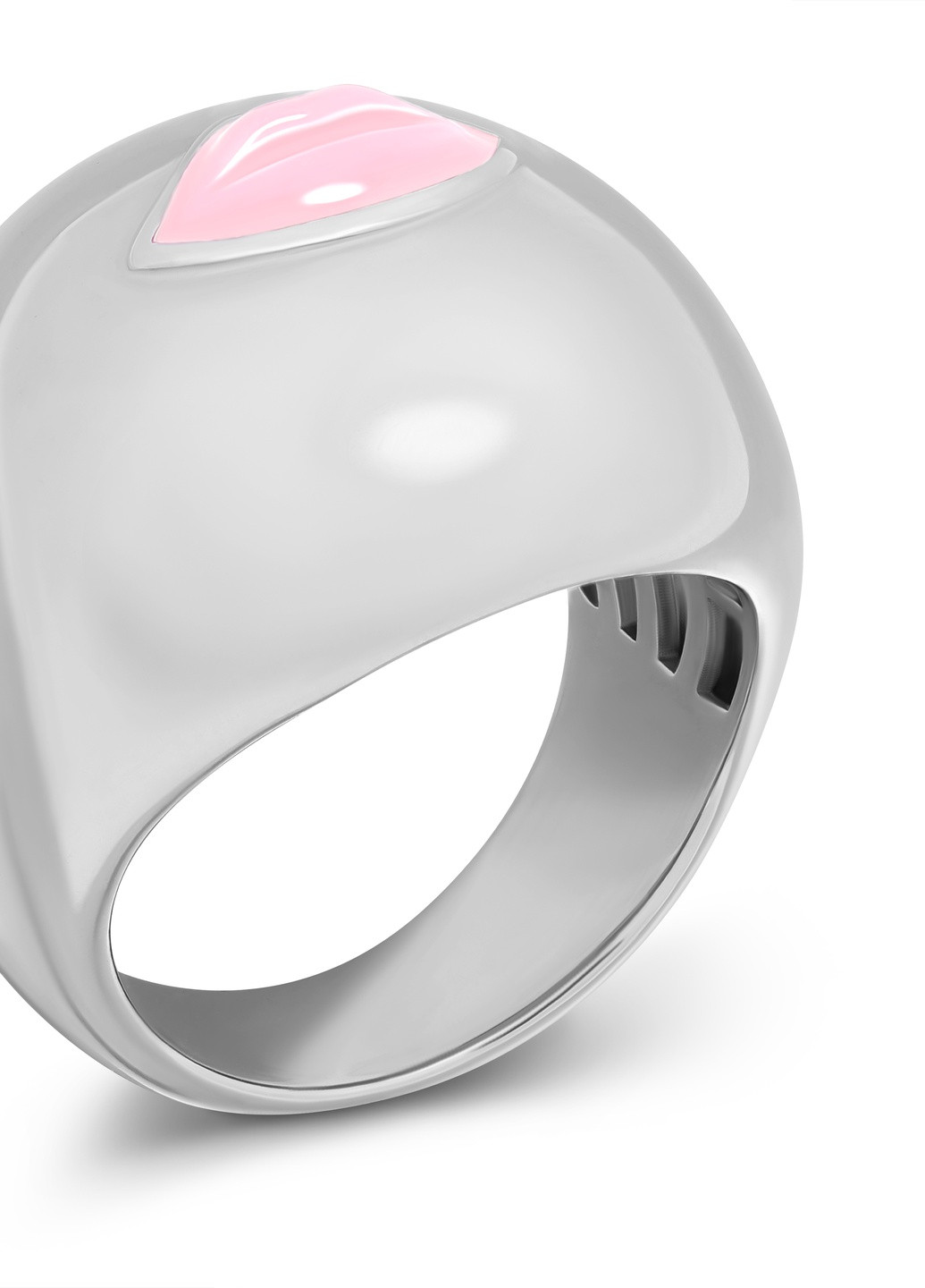 Кольцо Целунок светло-розовый глянец Zarina (254252099)