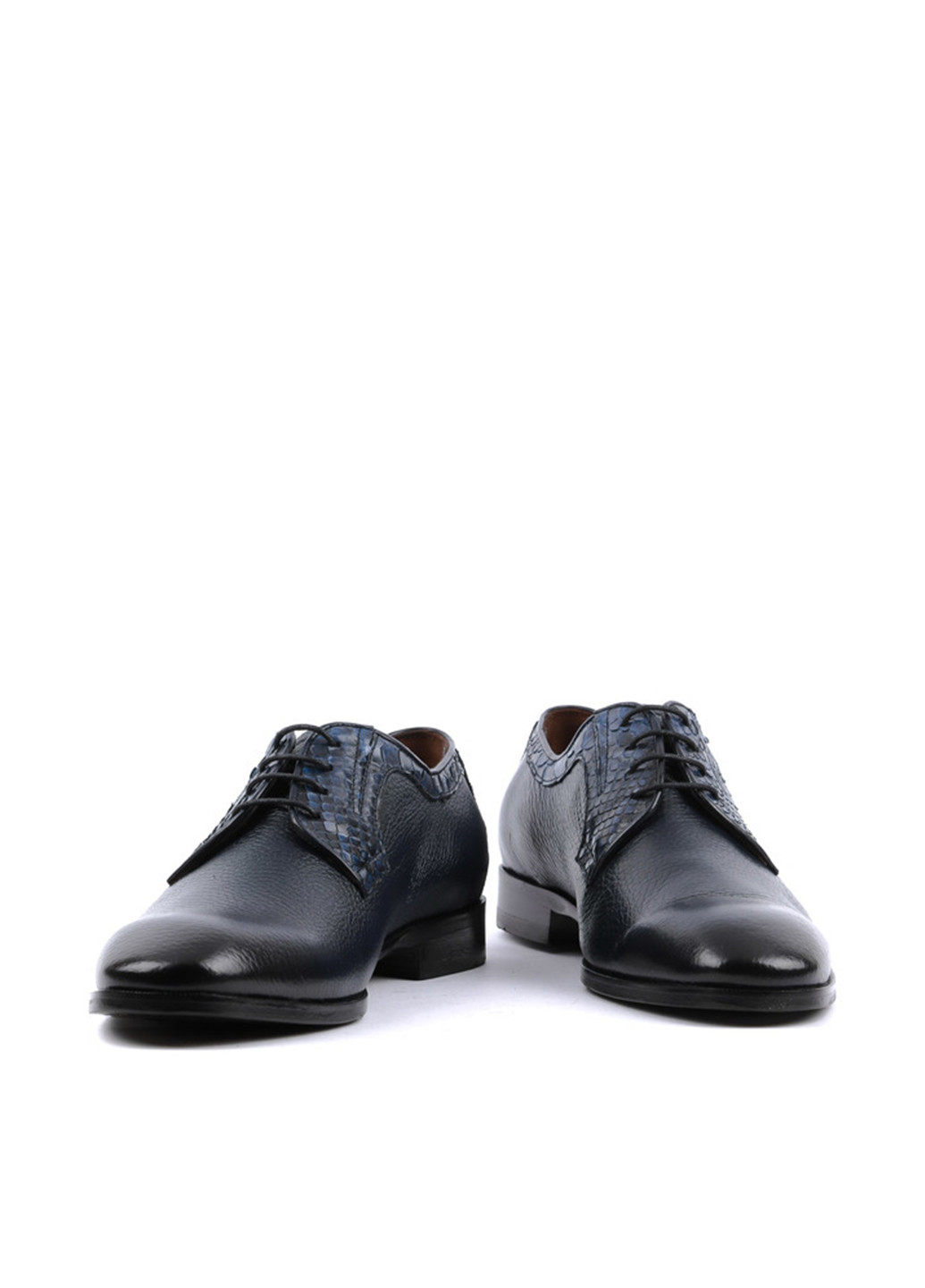 Темно-синие классические туфли Le'BERDES на шнурках