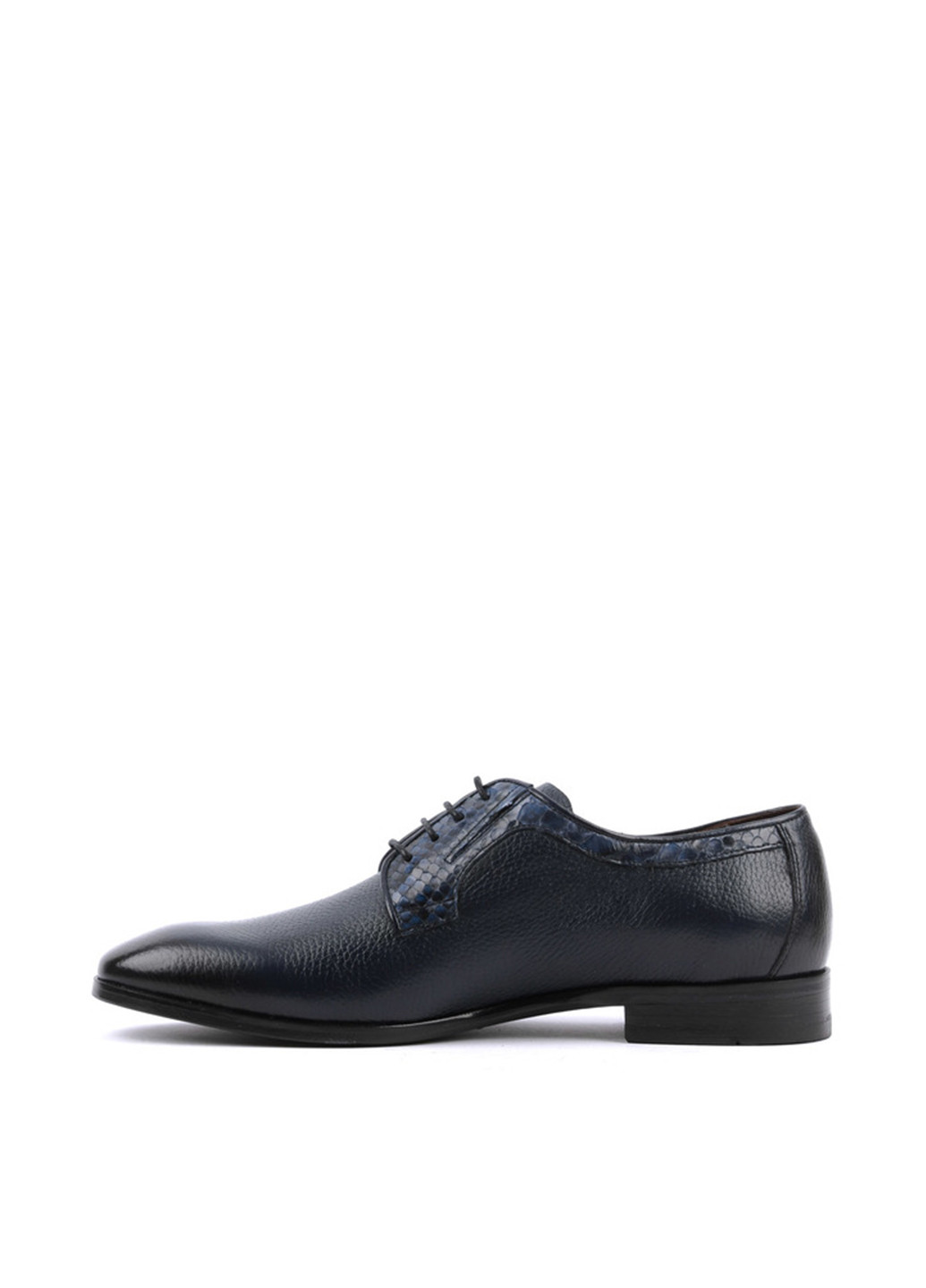 Темно-синие классические туфли Le'BERDES на шнурках