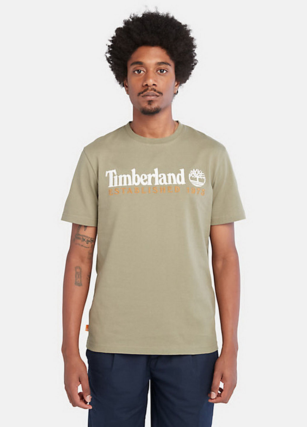 Оливкова футболка Timberland