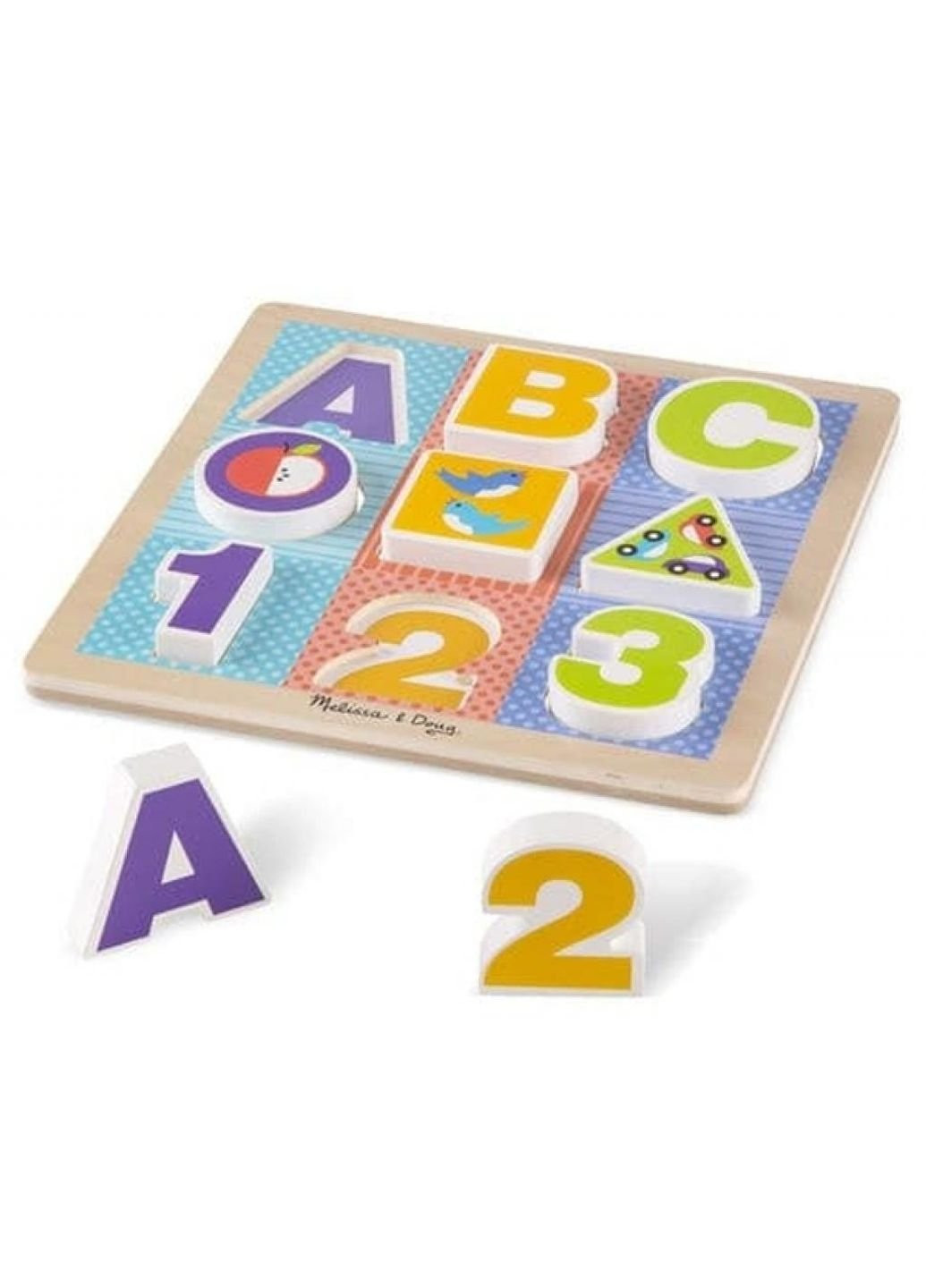 Развивающая игрушка Формовой пазл Буквы/Цифры (MD1899) Melissa&Doug (254068332)