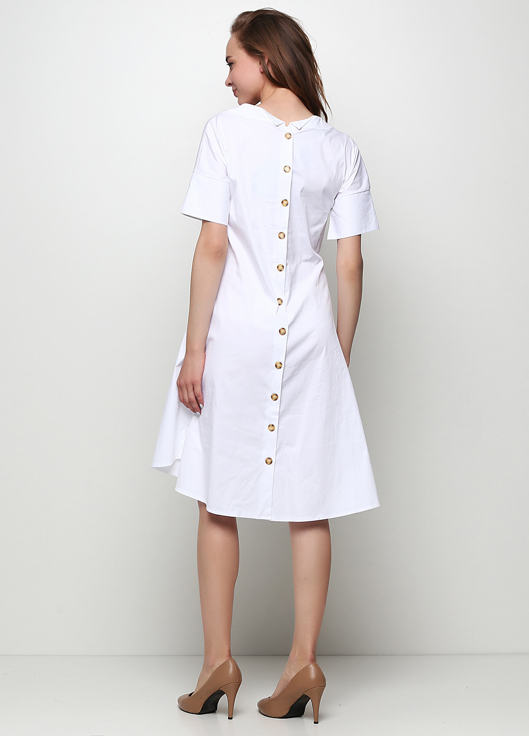 Белое кэжуал платье Perletti