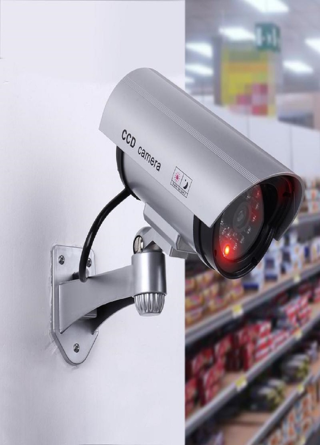 Муляж камеры видеонаблюдения с мигающей ИК-подсветкой Dummy VTech (253336638)