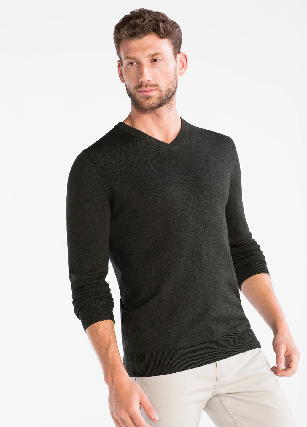 Оливковый (хаки) демисезонный пуловер пуловер C&A