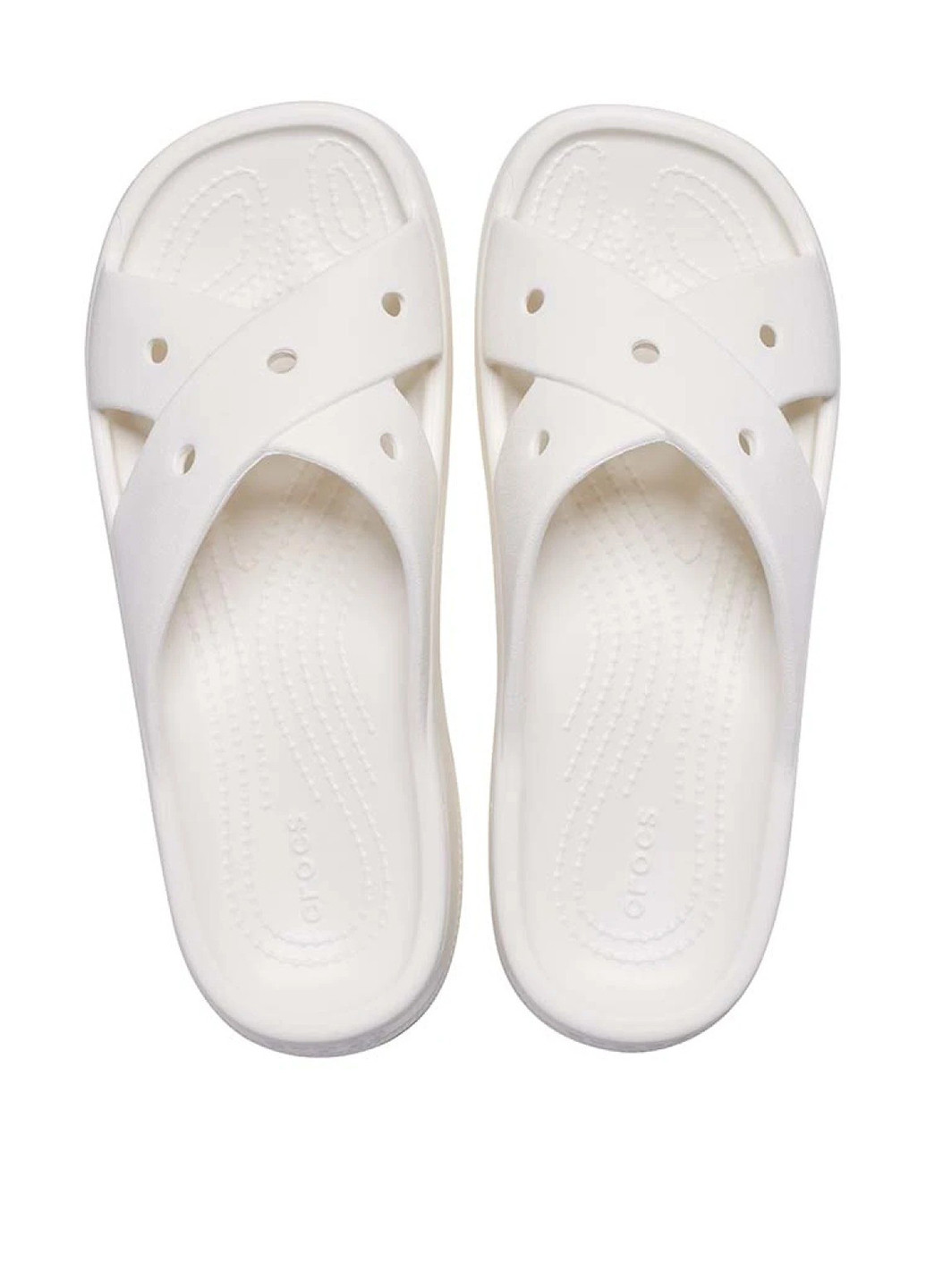Молочные шлепанцы Crocs