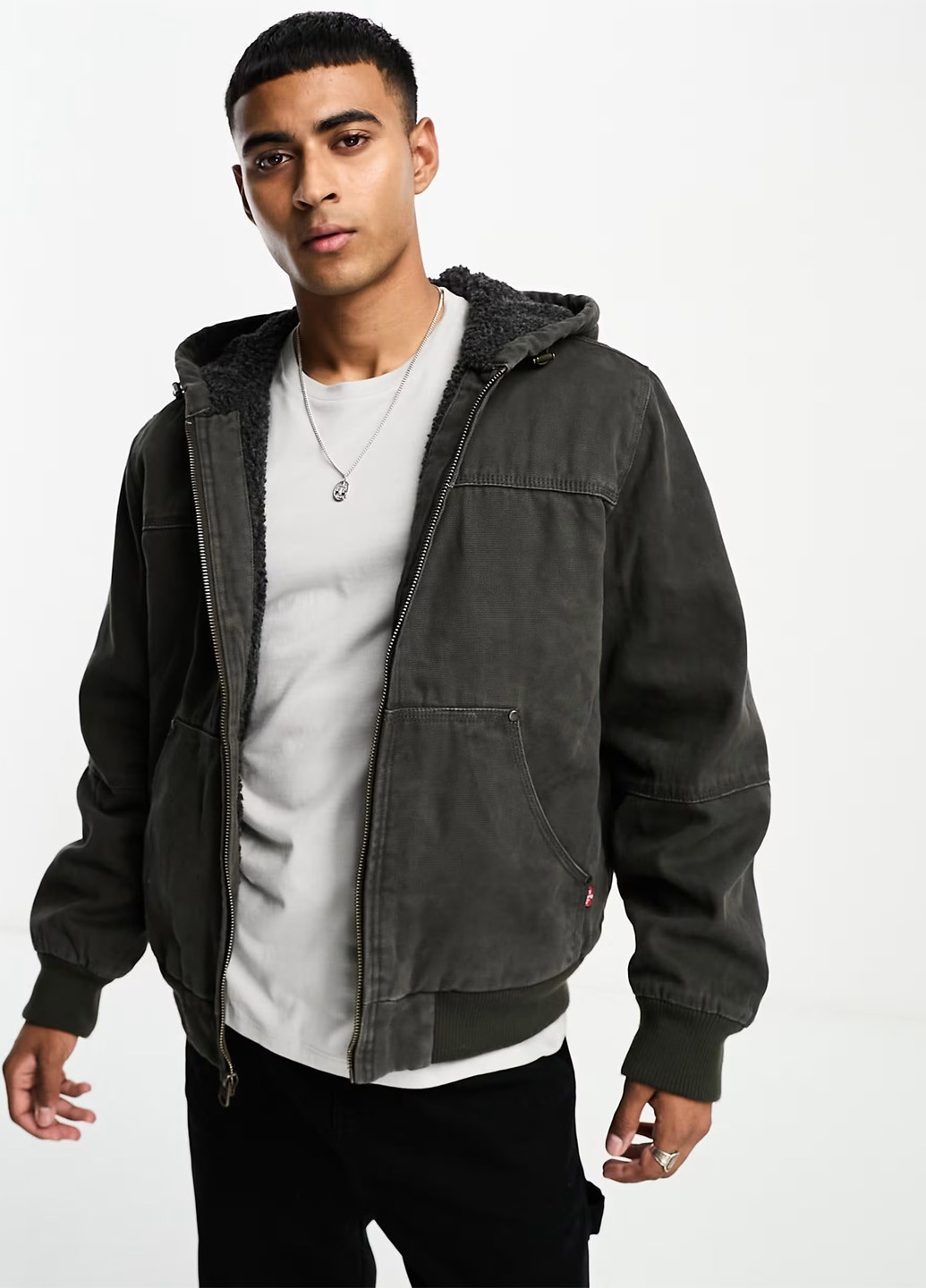 Темно-серая демисезонная куртка Levi's