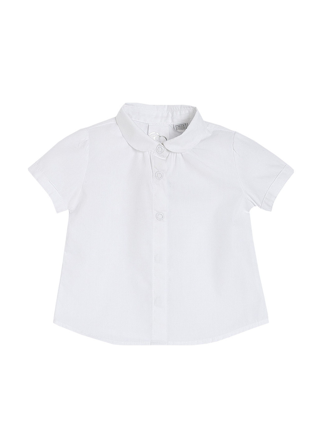 Молочная кэжуал рубашка однотонная Chicco
