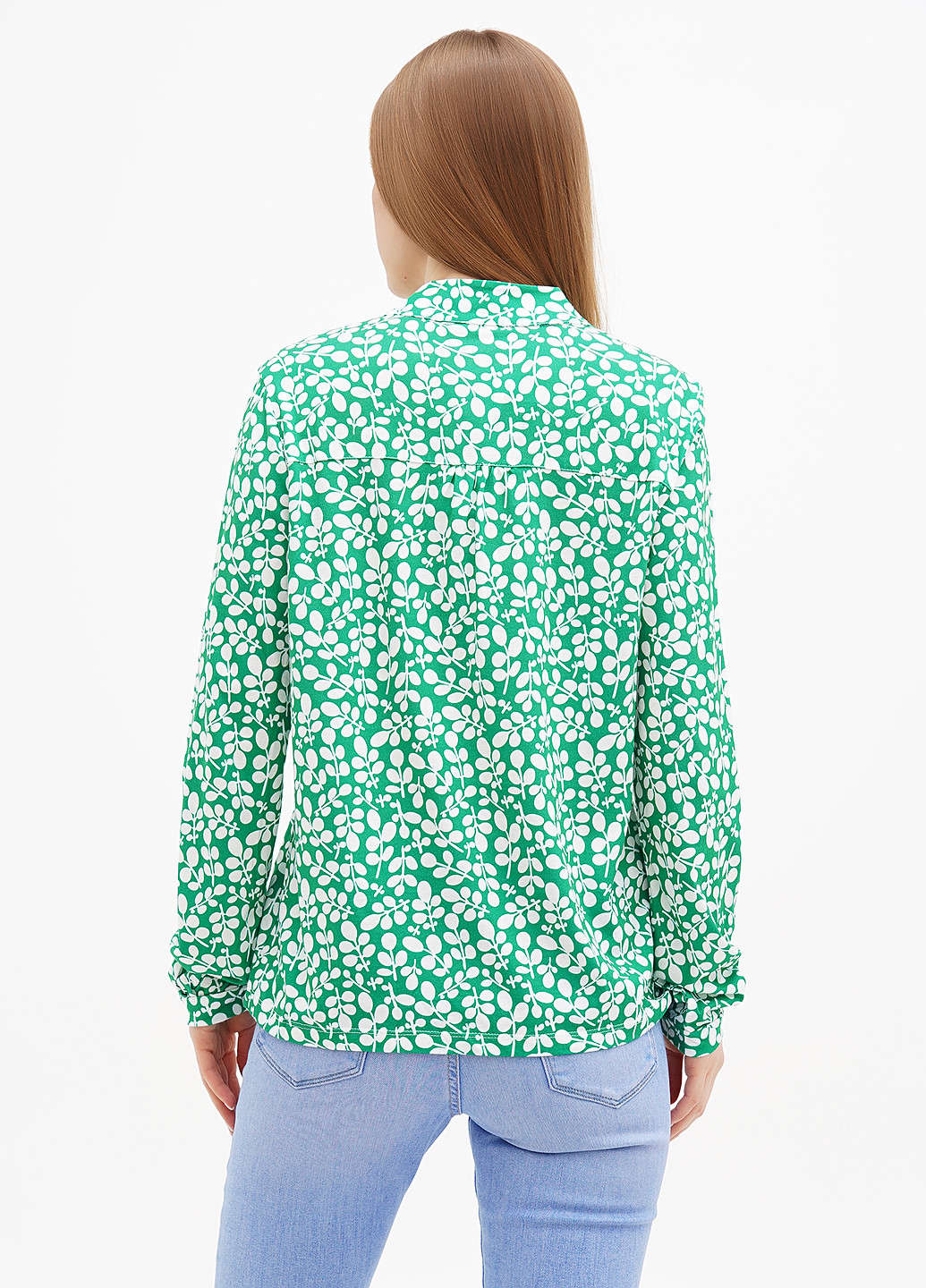 Зеленая демисезонная блуза Tom Tailor