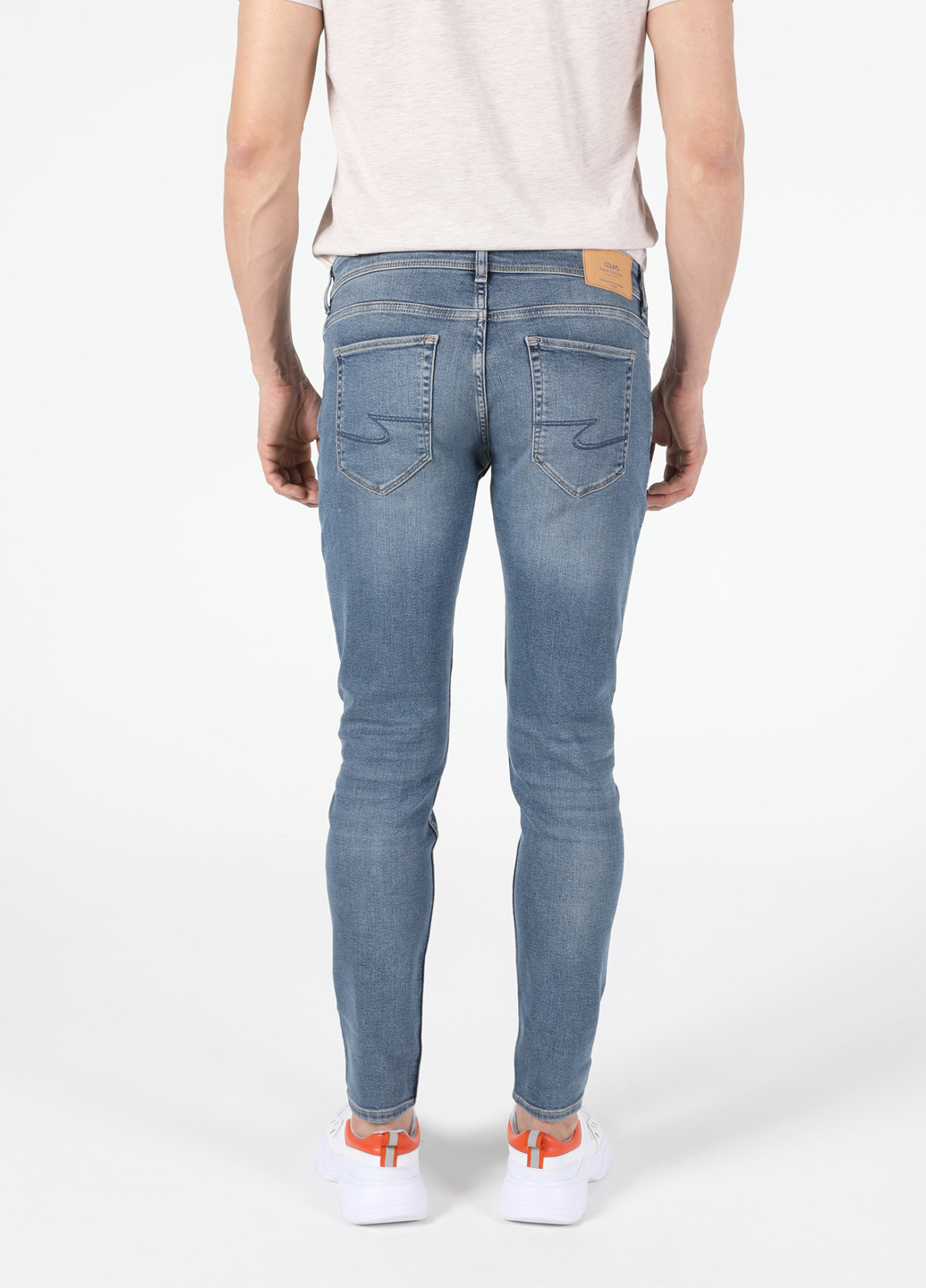 Серо-синие демисезонные скинни джинсы 041 DANNY Colin's