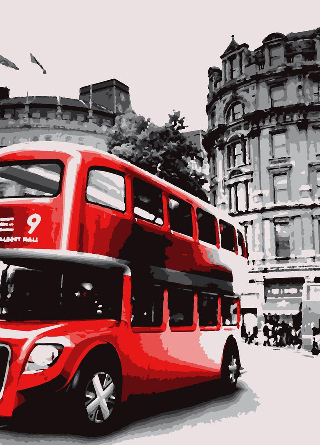 Картин по номерам "Даблдекер" 40*50см No Brand (254583823)