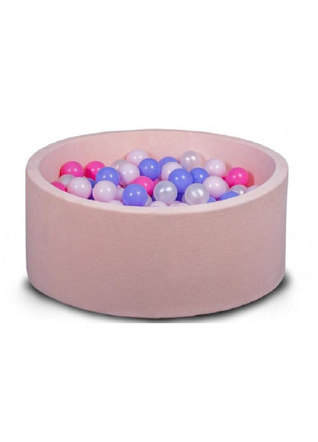 Дитячий сухий басейн для дому вулиці для дітей із кульками D100 см (2457135-Т) Ніжно-рожевий Francesco Marconi (251208268)