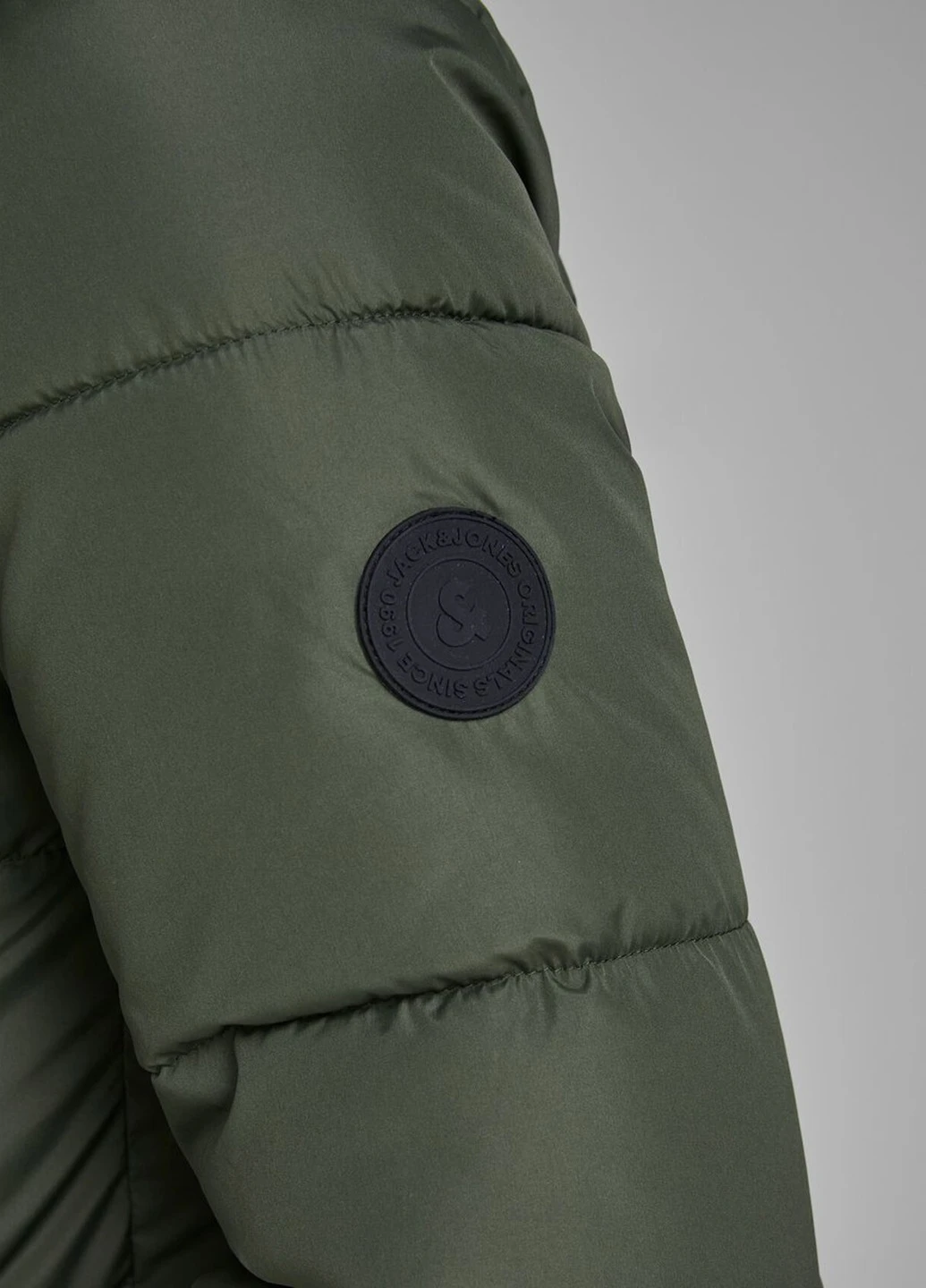 Оливковая (хаки) зимняя куртка JACK&JONES